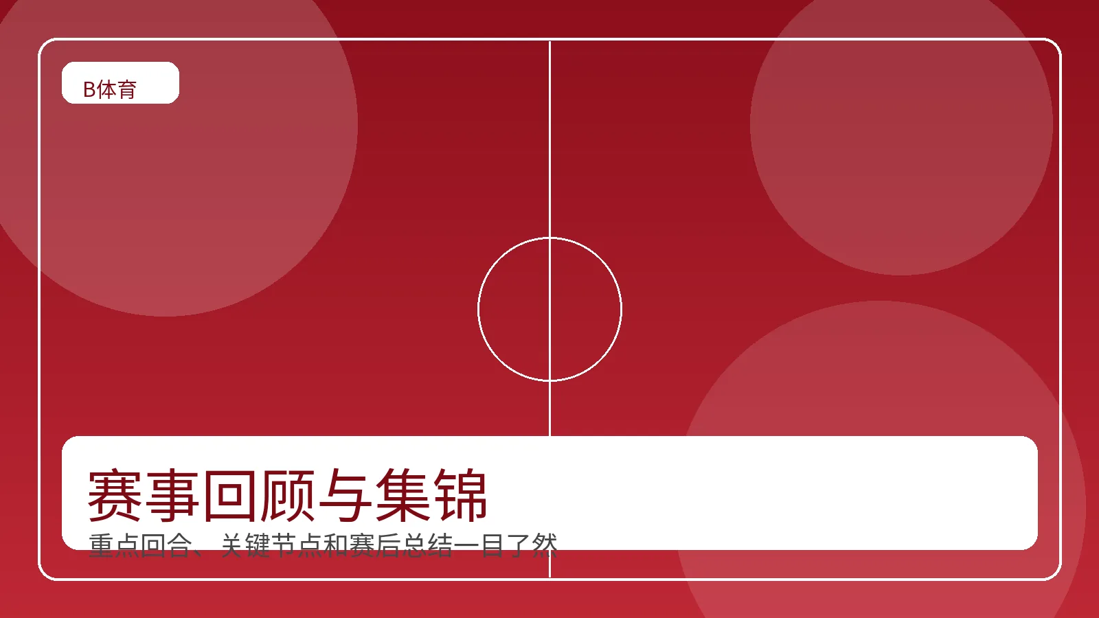 赛事回顾与集锦页面展示